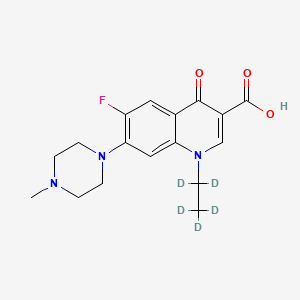 Chemical structure of Pefloxacin-d5