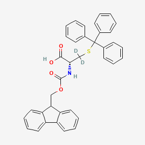 Chemical structure of Fmoc-Cys(Trt)-OH-d2