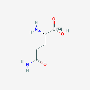 Chemical structure of L-Glutamine-1-13C