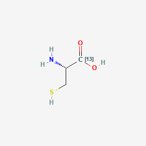 Chemical structure of L-Cysteine-1-13C