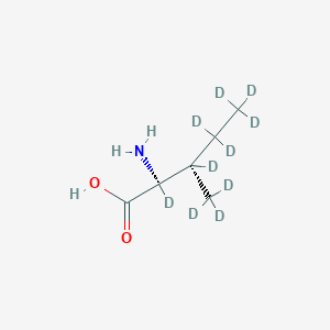 Chemical structure of L-Isoleucine-d10