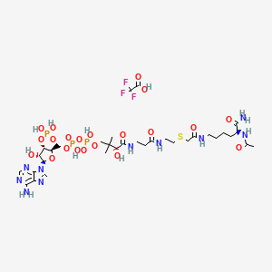 Chemical structure of Lys-CoA TFA