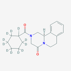 Chemical structure of (R)-Praziquantel-d11