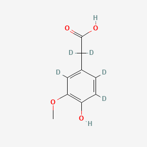 Chemical structure of Homovanillic acid-d5
