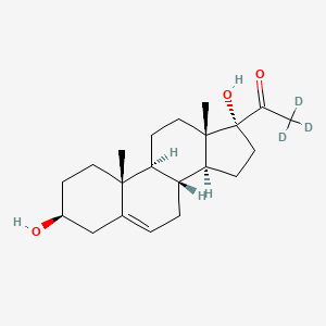 Chemical structure of 17a-Hydroxypregnenolone-d3