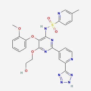 Chemical structure of Clazosentan