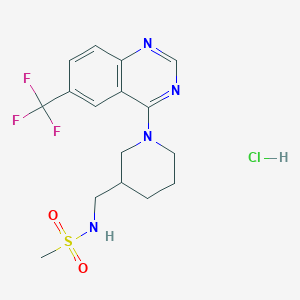 Chemical structure of SRI-37330 hydrochloride