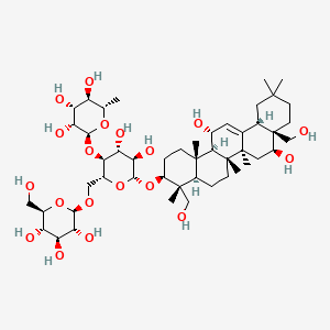 Chemical structure of 11(α)-Hydroxynepasaikosaponin k