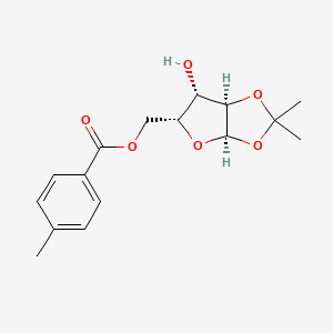 Chemical structure of 1,2-O-Isopropylidene-5-O-p-toluoyl-a-D-xylofuranose