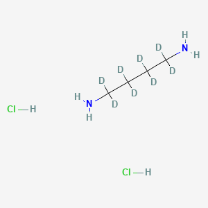 Chemical structure of 1,4-Diaminobutane-d8 dihydrochloride