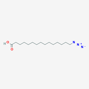 Chemical structure of 15-Azidopentadecanoic acid