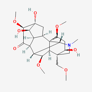Chemical structure of 16-Epipyromesaconitine