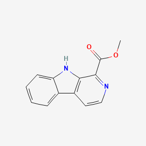Chemical structure of 1-Methoxycarbonyl-β-carboline