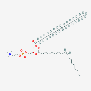 Chemical structure of 1-Palmitoyl-2-oleoyl-sn-glycero-3-PC-d31