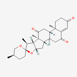 Chemical structure of (25R)-Spirost-4-ene-3,6,12-trione
