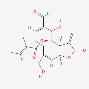 Chemical structure of (2E)-Leocarpinolide F