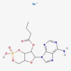 Chemical structure of 2'-O-MB-cAMP sodium