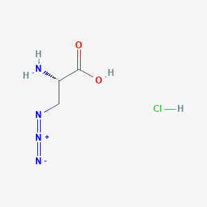 Chemical structure of 3-Azido-L-alanine hydrochloride