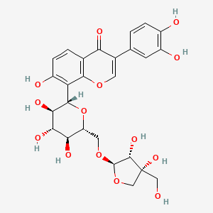 Chemical structure of 3'-Hydroxymirificin