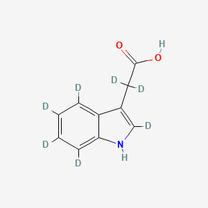 Chemical structure of 3-Indoleacetic acid-d7