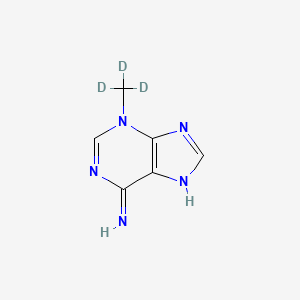 Chemical structure of 3-Methyladenine-d3