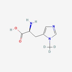 Chemical structure of 3-Methylhistidine D3