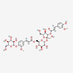 Chemical structure of 3-O-Feruloyl-6′-O-(4-O-β-D-glucopyranosylferuloyl)sucrose