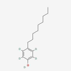 Chemical structure of 4-Nonylphenol-d5