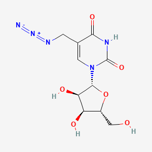 Chemical structure of 5-Azidomethyl-uridine