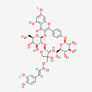Chemical structure of 5'''-O-Feruloyl complanatoside B