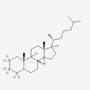 Chemical structure of 5α-Cholestane-d6