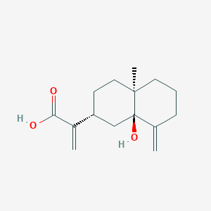 Chemical structure of 5α-Hydroxycostic acid