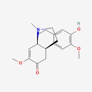 Chemical structure of 8-Demethoxycephatonine