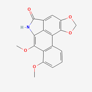 Chemical structure of 9-Methoxyaristolactam I