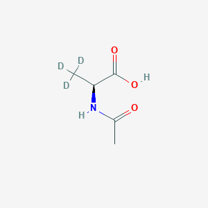 Chemical structure of Ac-Ala-OH-d3