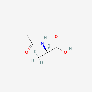 Chemical structure of Ac-D-Ala-OH-d4