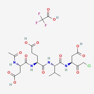 Chemical structure of Ac-DEVD-CMK TFA