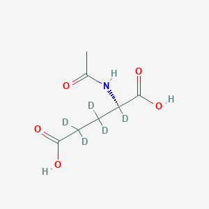 Chemical structure of Ac-D-Glu-OH-d5
