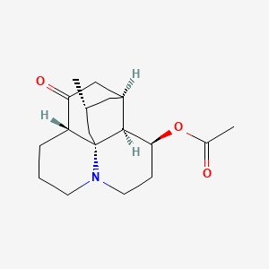 Chemical structure of Acetyllycoposerramine M