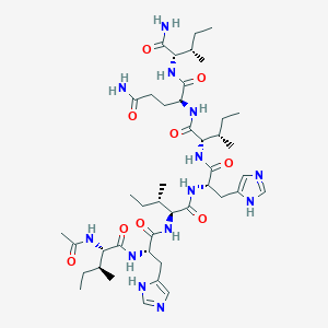 Chemical structure of Ac-IHIHIQI-NH2