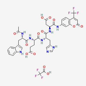 Chemical structure of Ac-WEHD-AFC TFA