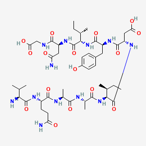 Chemical structure of Acyl carrier protein (65-74)