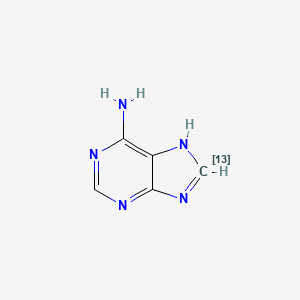 Chemical structure of Adenine-13C