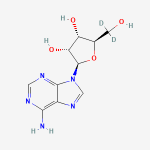 Chemical structure of Adenosine-d2