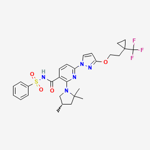Chemical structure of Bamocaftor