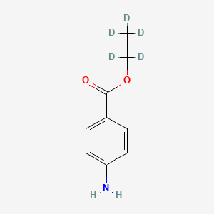 Chemical structure of Benzocaine-(ethyl-d5)