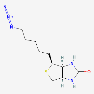 Chemical structure of Biotin-C5-Azide