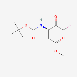 Chemical structure of Boc-Asp(OMe)-fluoromethyl ketone
