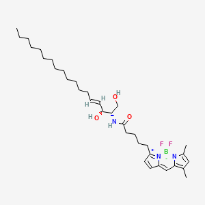 Chemical structure of BODIPY FL C5-Ceramide