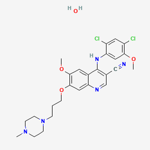 Chemical structure of Bosutinib hydrate
